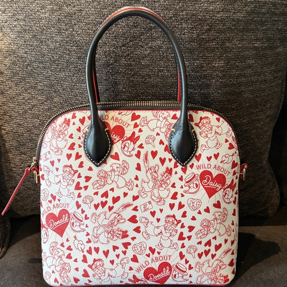 Dooney & Bourke Daisy Donald Duck Valentine's Day Satchel Crossbody Bag - Picture 2 of 6